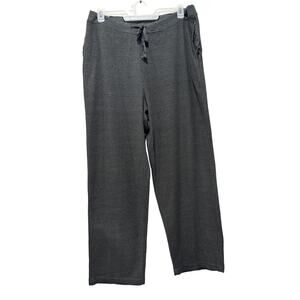 Highland Outfitters Women Grey Lounge SoftKnit Lounge Drawstring Pants - Size: L